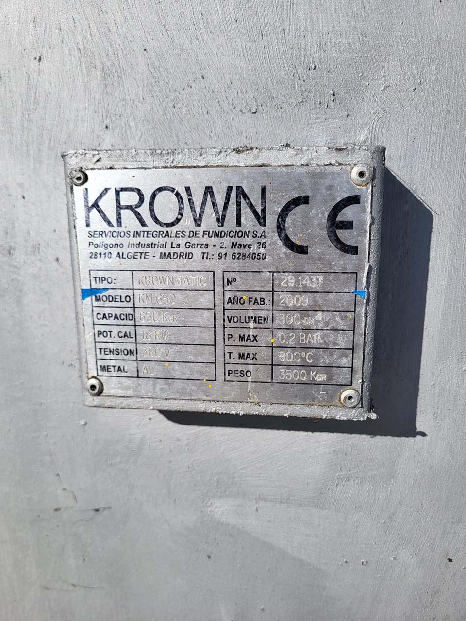 Krown Krownmatic KM 650 doseringsugn O1759, begagnad