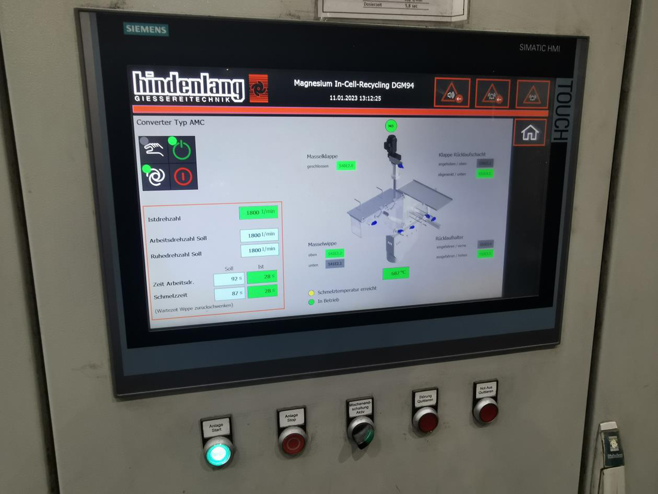 Hindenlang Magnesium In-cell-recycling O1812, begagnad