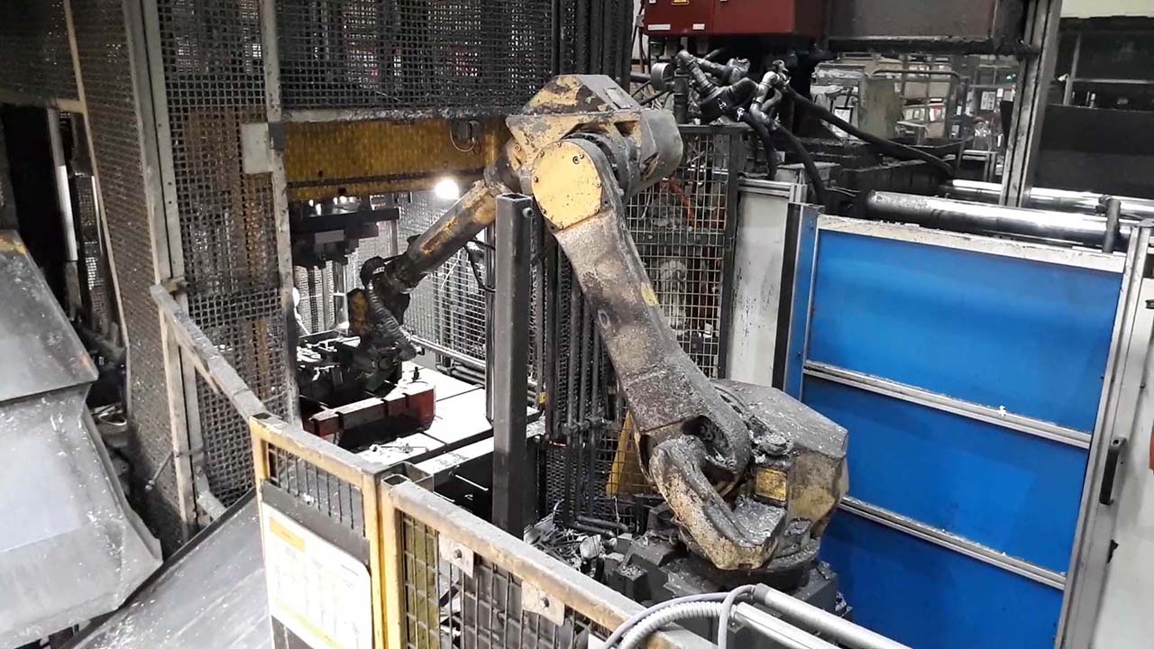 FANUC M-710iC/50, E-33082 gjuterirobot HR1834, begagnad